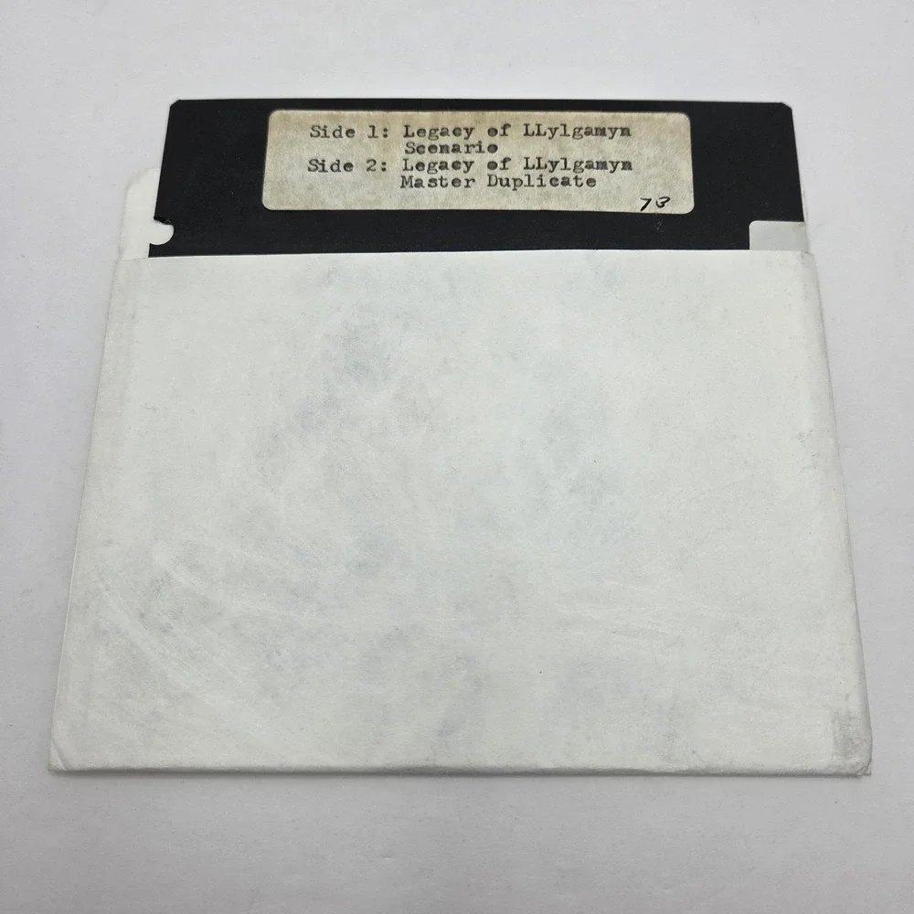 Wizardry III Legacy of Llylgamyn Vintage RPG 3 Disk 5.25 Floppy Untested